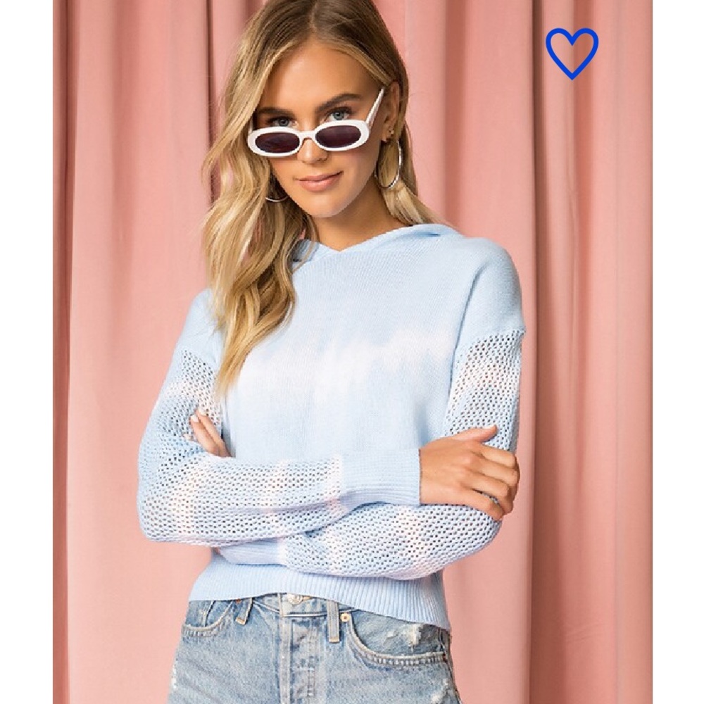 tallie hooded sweater - superdown - metric knit